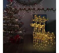vidaXL Décorations de Noël de renne avec LED - 3 pièces