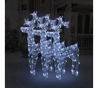 vidaXL Décorations de rennes - 3 pcs
