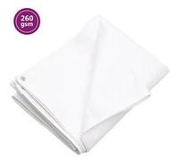 vidaXL Bâche de protection 260 g/m² 8x12 m blanc HDPE