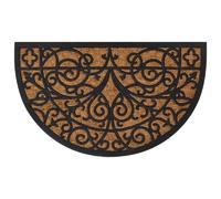 VIDAXL Demi-rond - Noir/Marron