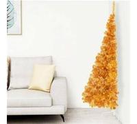 VidaXL Demi sapin de Noël 240 cm - Doré