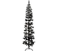 vidaXL Demi-Sapin de Noël - Noir 210 cm