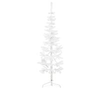 VIDAXL Demi Sapin de Noël avec Support - 180 cm Blanc