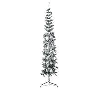 vidaXL Demi sapin Noël floqué 180
