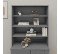vidaXL Dessus Buffet HAMAR Gris foncé 90x30x100 cm
