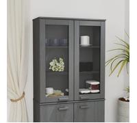 vidaXL Dessus de buffet HAMAR Bois de pin 85x35x100 cm Gris foncé