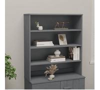 vidaXL Dessus Buffet HAMAR Gris foncé 90x30x100 cm