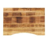 vidaXL Dessus de Bureau avec Courbe 100x60x2,5 cm manguier Massif Brut, Dessus de Table de Remplacement, Dessus de Table de Bureau, Planche de Remplacement