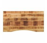 vidaXL Dessus de Bureau avec Courbe 110x50x2,5 cm manguier Massif Brut, Dessus de Table de Remplacement, Dessus de Table de Bureau, Planche de Remplacement