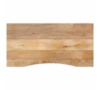 Vidaxl Dessus De Bureau Avec Courbe 110x50x2,5 Cm Manguier Massif Brut Multicolore