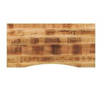 Vidaxl Dessus De Bureau Avec Courbe 110x50x2,5 Cm Manguier Massif Brut Multicolore