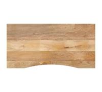 vidaXL Dessus de Bureau avec Courbe 110x60x2,5 cm manguier Massif Brut