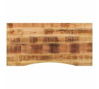 vidaXL Dessus de Bureau avec Courbe 110x60x2,5 cm manguier Massif Brut