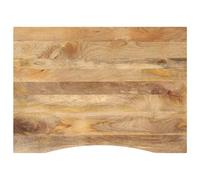 vidaXL Dessus de Bureau avec Courbe 110x80x2,5 cm manguier Massif Brut