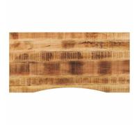 vidaXL Dessus de Bureau avec Courbe 120x50x2,5 cm manguier Massif Brut, Dessus de Table de Remplacement, Dessus de Table de Bureau, Planche de Remplacement