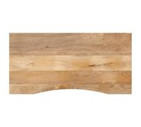 vidaXL Dessus de Bureau avec Courbe 120x60x2,5 cm manguier Massif Brut