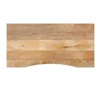 vidaXL Dessus de Bureau avec Courbe 140x60x2,5 cm manguier Massif Brut