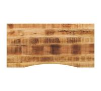 vidaXL Dessus de Bureau avec Courbe 140x60x2,5 cm manguier Massif Brut