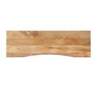 vidaXL Dessus de Bureau avec Courbe 160x50x2,5 cm manguier Massif Brut