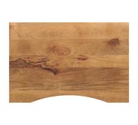 vidaXL Dessus de Bureau avec Courbe 80x50x2,5 cm manguier Massif Brut