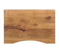 Vidaxl Dessus De Bureau Avec Courbe 80x50x2,5 Cm Manguier Massif Brut Multicolore
