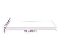 vidaXL Dessus de bureau blanc 100x50x2,5 cm bois massif de pin