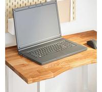 vidaXL Dessus de bureau marron clair bois chêne massif rectangulaire
