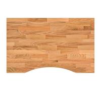 vidaXL Dessus de bureau marron clair bois chêne massif rectangulaire, plan de travail de cuisine, plan de travail de remplacement de cuisine, dessus de bureau en bois