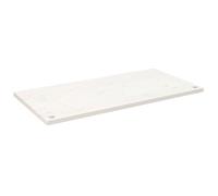 vidaXL Dessus de Bureau, Plateau de Table d'Étude, Dessus de Table de Remplacement Intérieur, Blanc 100x50x2,5 cm Bois Massif de Pin