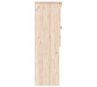 vidaXL Dessus de commode ALTA 77x30x92 cm bois massif de pin Marron