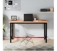vidaXL Dessus de plan de travail 150x55x2 5 cm bois massif de hêtre 356095