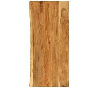 vidaXL Dessus de salle de bain en acacia massif - Accessoire d'évier en bois - Bord vivant