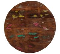 vidaXL Dessus de Table Ø 60x2,5 cm Rond Bois Massif de récupération