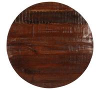 vidaXL Dessus de Table Ø 70x2,5 cm Rond Bois Massif de récupération