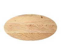 vidaXL Dessus de Table 100x50x2 cm Bois de chêne Massif Ovale