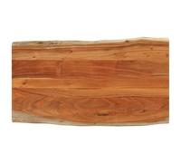 vidaXL Dessus de Table 120x60x2,5cm rectangulaire Bois Massif d'acacia, Dessus de Table rectangulaire, Dessus de Table à Manger, Planche de Remplacement