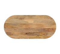 Vidaxl Dessus De Table 120x60x3,8 Cm Ovale Bois Massif De Manguier Multicolore