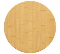 vidaXL Dessus de Table Ø50x4 cm Bambou