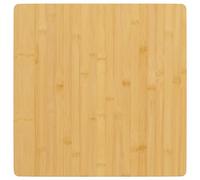 vidaXL Dessus de Table 50x50x2,5 cm Bambou, Dessus de Table à Manger, Dessus de Table en Bambou, Dessus de Table Basse, Dessus de Table carré