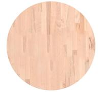 vidaXL Dessus de Table, Plateau de Table de Remplacement, Dessus de Table Basse Salle de Séjour Intérieur, Ø60x1,5 cm Rond Bois Massif de Hêtre