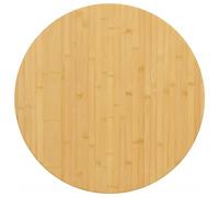 vidaXL Dessus de Table Ø60x2,5 cm Bambou, Dessus de Table à Manger, Dessus de Table en Bambou, Dessus de Table Basse, Dessus de Table Rond