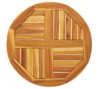 vidaXL – Dessus de table Ø60x2 cm rond – Bois massif d'acacia