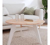 vidaXL Dessus de table Ø80x1,5 cm rond bois massif de hêtre