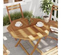 Vidaxl Dessus De Table 80x80x2,5 Cm Octogonal Bois De Teck Massif Multicolore