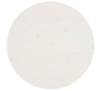 vidaXL Dessus de table Blanc Ø60x2,5 cm Bois de pin massif