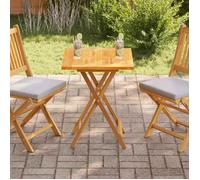 vidaXL Dessus de table Bois de teck solide 60x60x2,5 cm