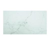 vidaXL Dessus de table Blanc 120x65 cm 8 mm Verre trempé Blanc G