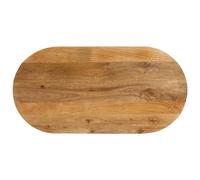 vidaXL Dessus de Table, Dessus de Table de Remplacement, Dessus de Rechange Salle à Manger, 100x50x3,8 cm Ovale Bois Massif de Manguier