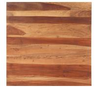 vidaXL Dessus de Table, Dessus de Table de Remplacement, Plateau de Table Restaurant Café Hôtel, Bois Massif d'Acacia 25-27 mm 80x80 cm