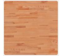 vidaXL Dessus de Table, Plateau de Table de Remplacement, Dessus de Table Basse Salle de Séjour Intérieur, 70x70x1,5 cm Carré Bois Massif de Hêtre